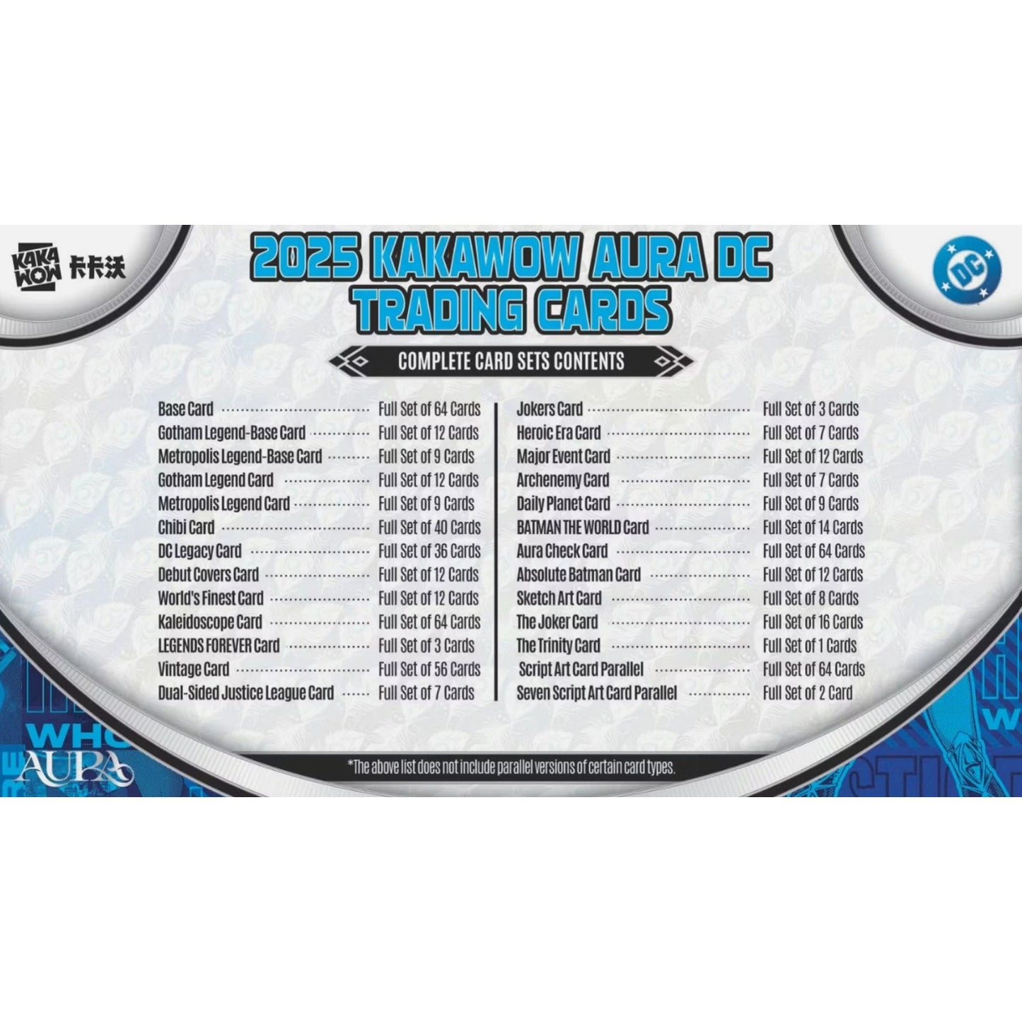 2025 Kakawow Aura DC Trading Cards Standard Hobby Box