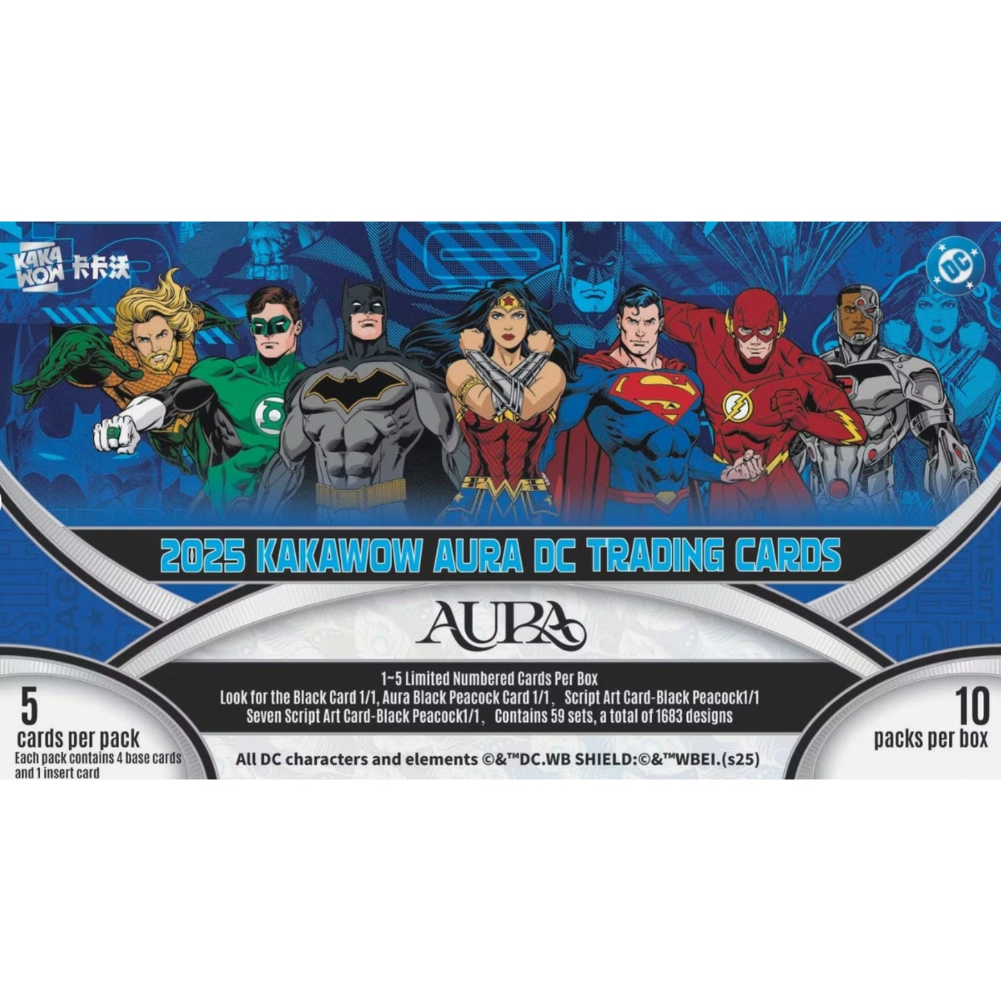 2025 Kakawow Aura DC Trading Cards Standard Hobby Box