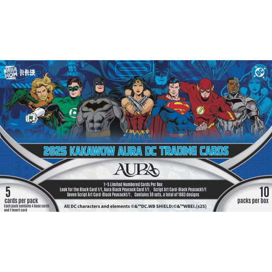 2025 Kakawow Aura DC Trading Cards Standard Hobby Box